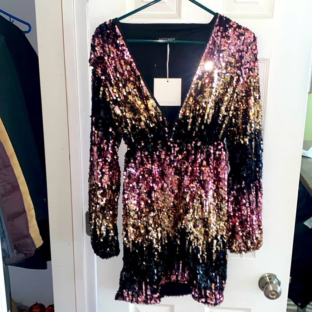 NWT kittenish sequined dress